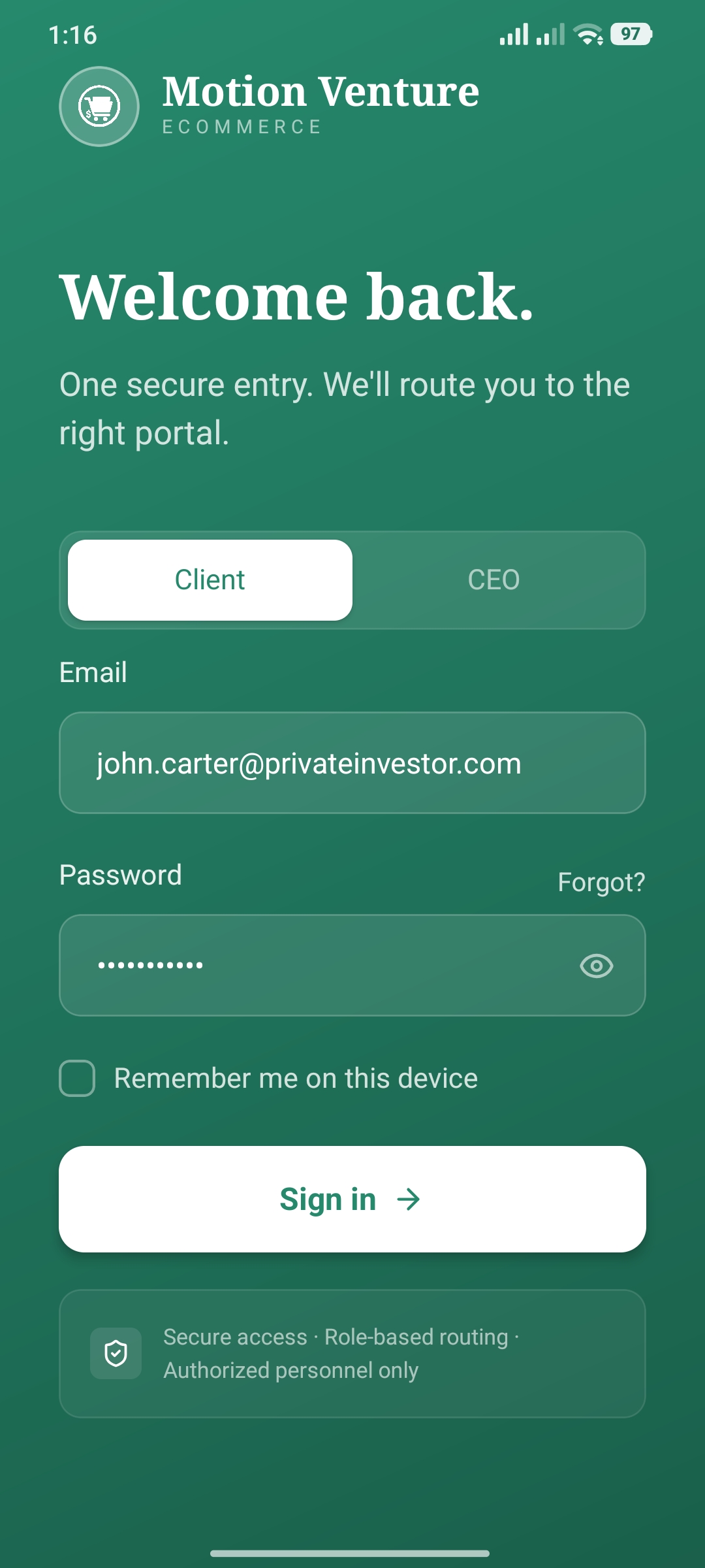 Screen 1